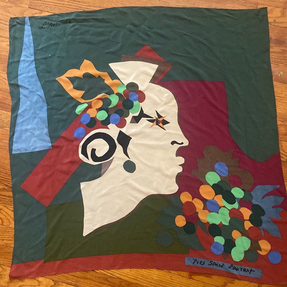 Yves Saint Laurent silk scarf